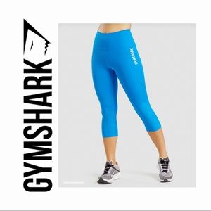 Blue Cropped Gymshark Leggings